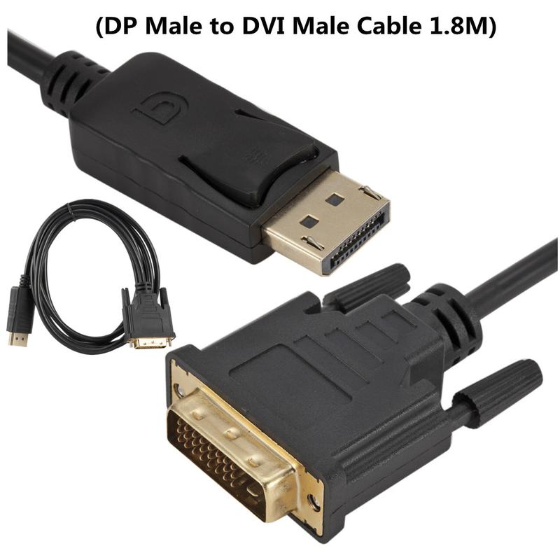 Product Introduction of DisplayPort Display Port DP to DVI Adapter Cable Male to Male Converter for PC Computer Laptop HDTV Monitor Projector 7