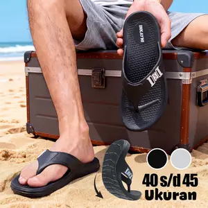INKAYNI Sandal phylon cowok Sandal Pria Cowok Classic Simply Sandal Jepit Pria Dan Anak laki terbaru Flip Flop full Karet Tahan Lama Empuk Anti Slip Anti bau ringan Nyaman Dipakai Size 40-45 Sandal Jepit Distro Sendal Jepit Sandal Wudhu sandal phylon