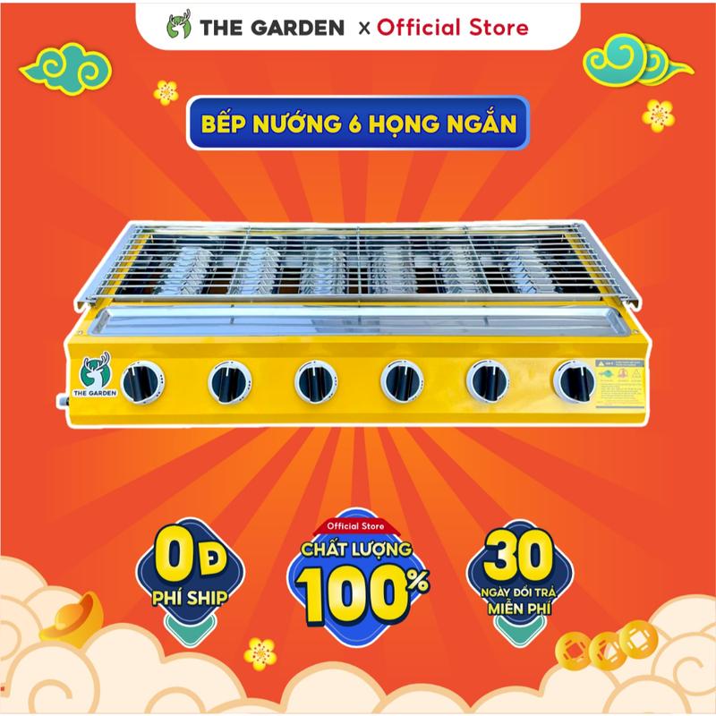  Bếp nướng không khói gas lò nướng khí THE GARDEN IGWT 6 ngắn làm trà sữa đất nung. thịt nướng hàu 