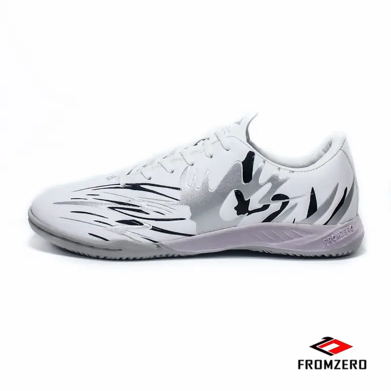 Fromzero - Sepatu Futsal Anak Junior Starkia Andherkids IN White Black Original 34 - 38 2