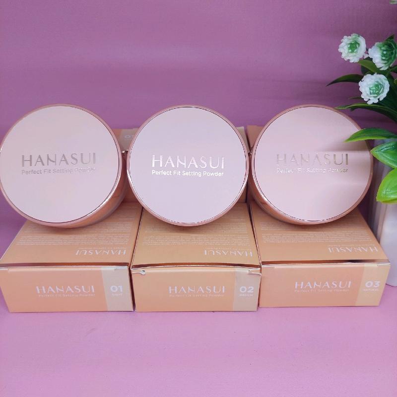 Bedak Tabur Hanasui Perfect Fit Setting Powder 12gr / Varian Light, Medium, Natural, dan Translucent/ Kosmetik Wajah/ Bedak Tabur.. 0
