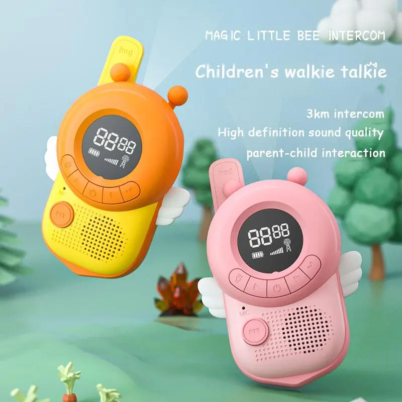 Cartoon children's parent-child interactive communication indoor and outdoor intercom toys