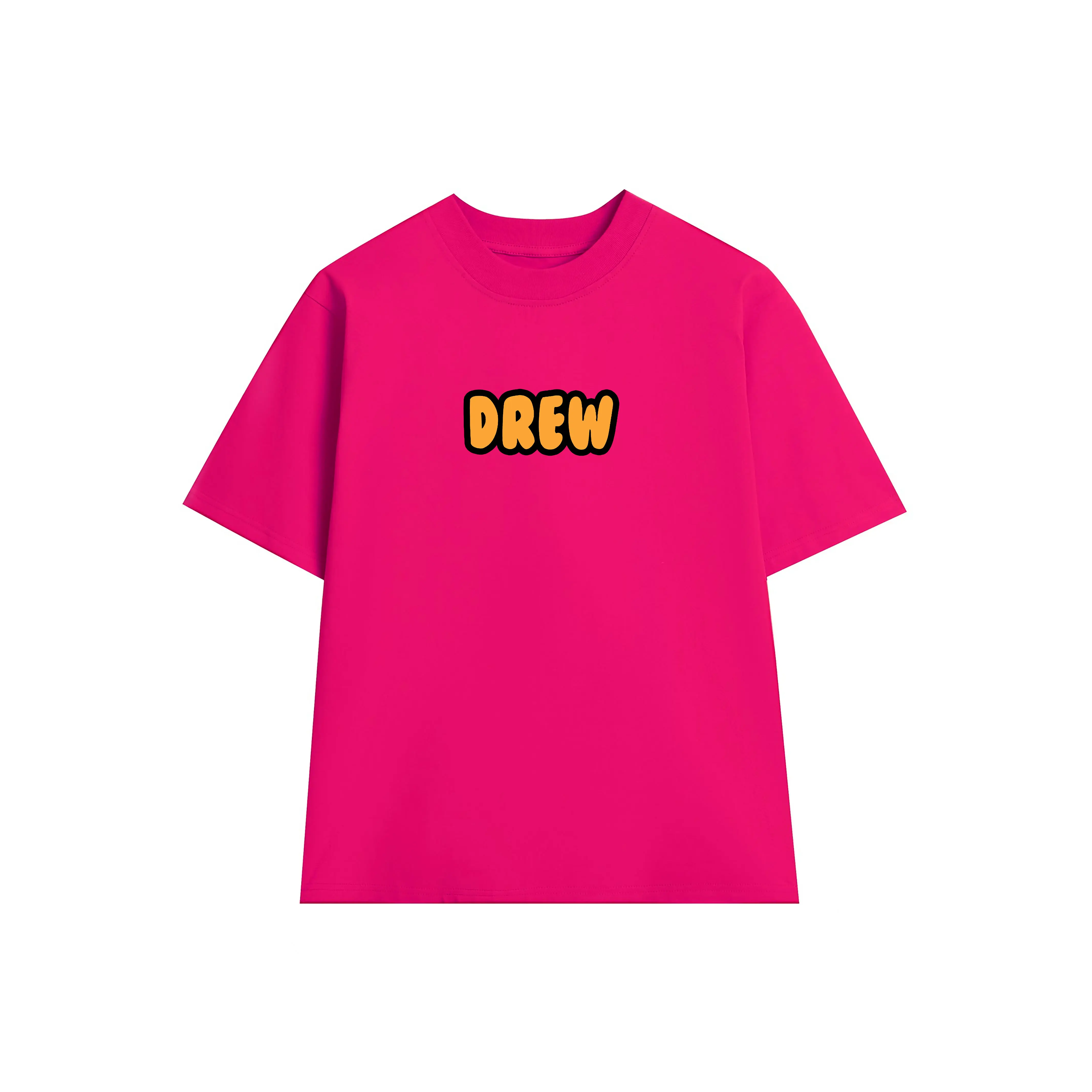 Áo Thun Mặt Cười Cổ Tròn Dreww LOGO CARTOON Nhiều màu HOT Trend Menswear Nam Top Jean Đen Kem