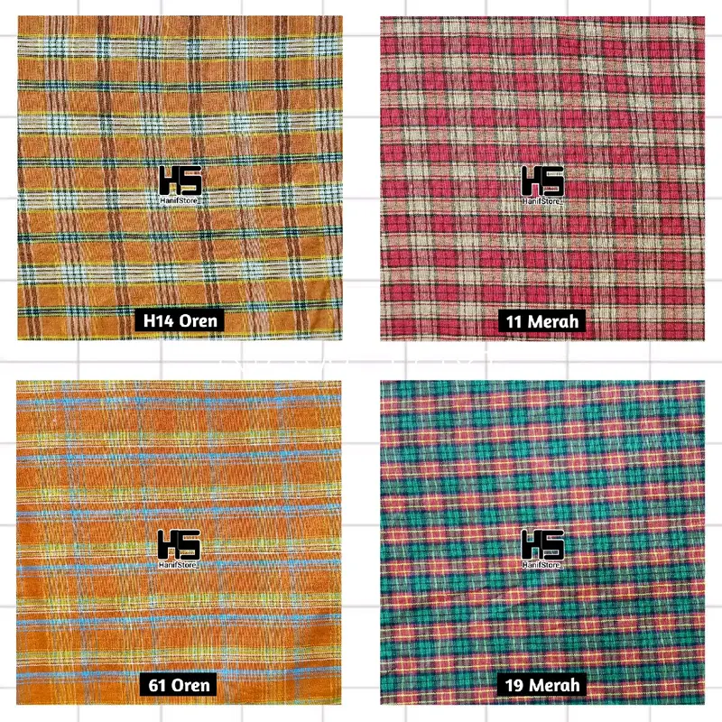 Kain katun yardyed seragam sekolah motif kotak #2 6