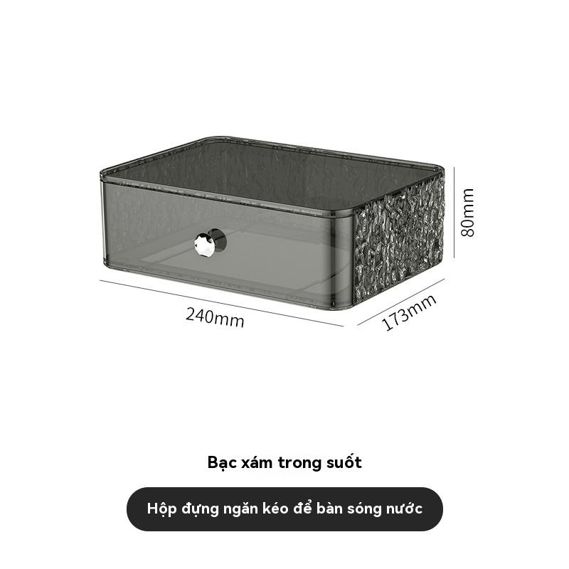Hộp đựng mỹ phẩm cao cấp nhẹ sang trọng để bàn kiểu ngăn kéo hộp trang điểm bàn trang điểm giá đựng sản phẩm chăm sóc da 5