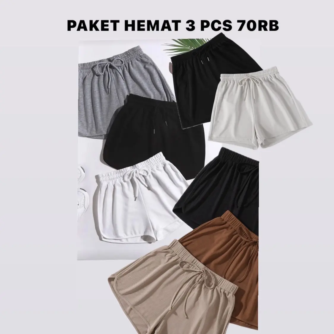 PAKET HEMAT 3 PCS SHORPANTS / SHORT PANTS / CELANA PENDEK