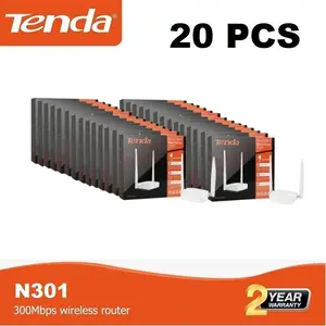 Tenda N301 20 Pcs Router Wireless Universal Repeater Extender WiFi 300Mbps 2 Antena T