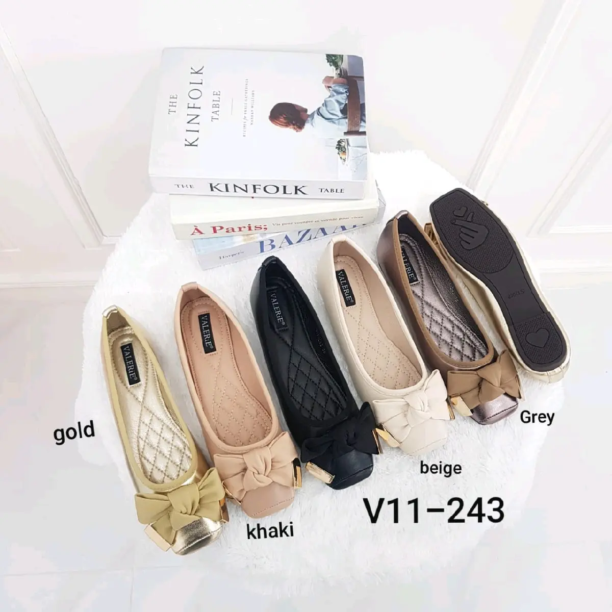 KODE V11-243 BRAND Valerie Sepatu Flat Import size  36-41 Shoes Wanita flat  shoes 3