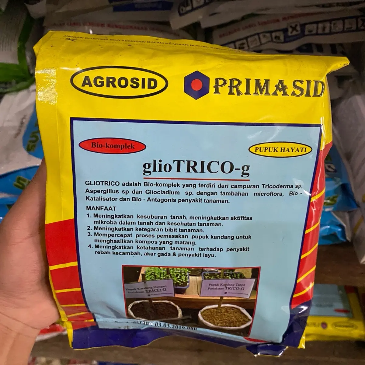Pupuk hayati glio trico g ukuran 500gram