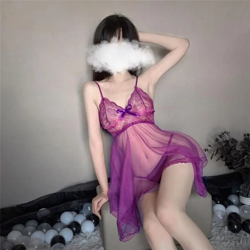 Đồ Lót Lưới Ren Gợi Cảm, Thời Trang Mới Cho Năm 2025, Đồ Ngủ Nữ, Trong Suốt, Cỡ Lớn, Váy Ngủ Nữ Cám Dỗ, Bộ Đồ Bó Sát Bán Chạy 8