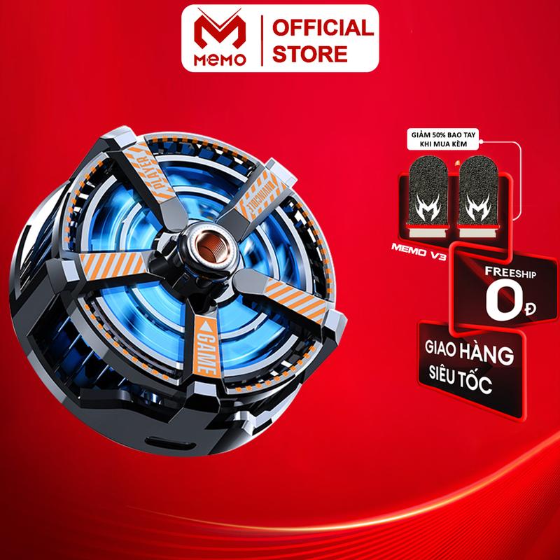  Quạt tản nhiệt sò lạnh MEMO CXA3 nam châm từ tính led gaming cho streamer livestream chơi game pubg free fire tránh giật lag tụt fps làm mát nhanh hạ nhiệt độ sâu điện thoại Mobile 
