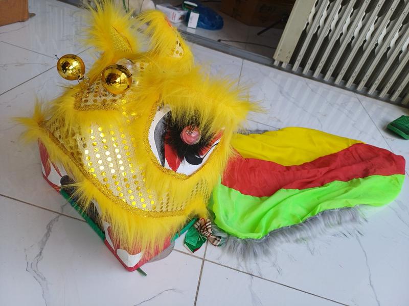 Đầu lân cho trẻ em  3-5 tuổi (có đuôi lân vải) 6