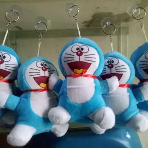 Boneka Doraemon Tempelan kaca mobil isi 5pcs