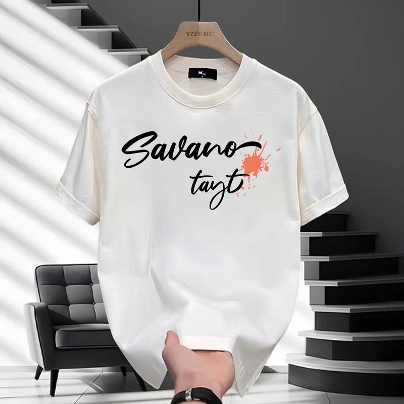 Product Introduction of Áo Thun Nam, In Hình Hoàng Hôn, Tay Ngắn, Dáng Rộng Vừa Vặn, Thoải Mái, Làm Bằng 100% Cotton 18