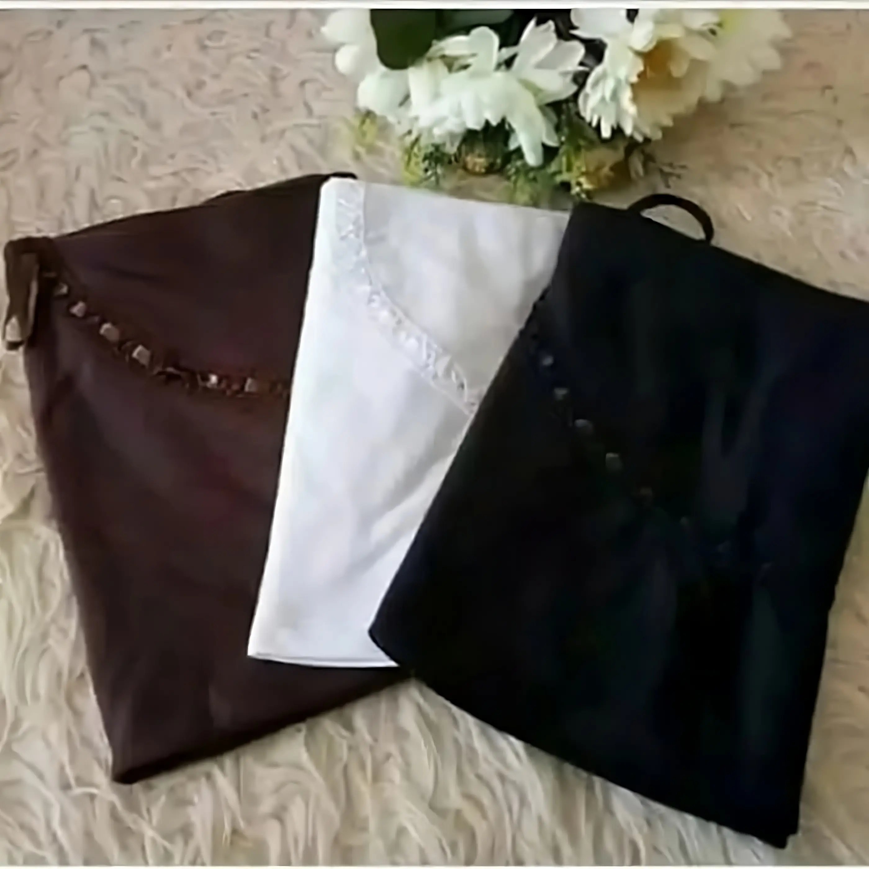 Hijab Sekolah Instan Bahan Kaos Untuk TK SD SMP SMA Variasi Pita Kerudung Muslim Nyaman