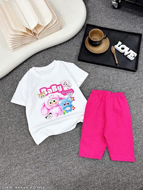 Sét Bộ Legging Dành Cho Bé Gái Size Từ 15-46kg.Chất Cotton Mềm Mịn,Giặt Máy Thoải Mái 6