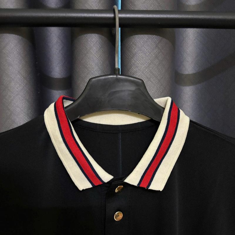 Áo Polo kẻ viền cổ dệt gân gai co dãn 4 chiều mát lạnh dành cho nam nữ fom unisex 5