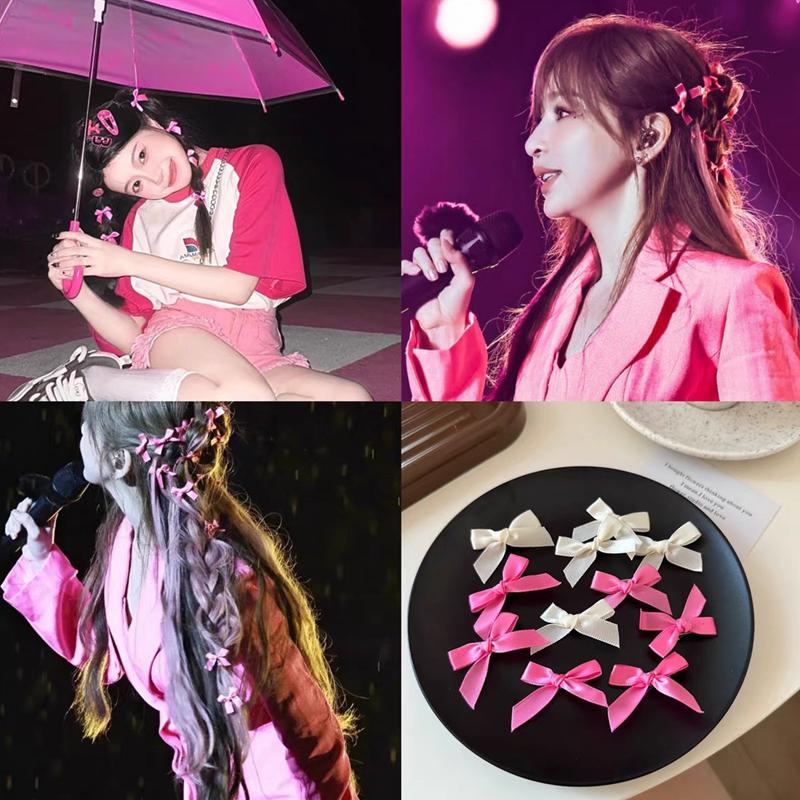 Product Introduction of Mini Hair Bow Clips Delicate Satin Bow Hair Barrettes Kawaii Hair Accessories for Women Girls 23