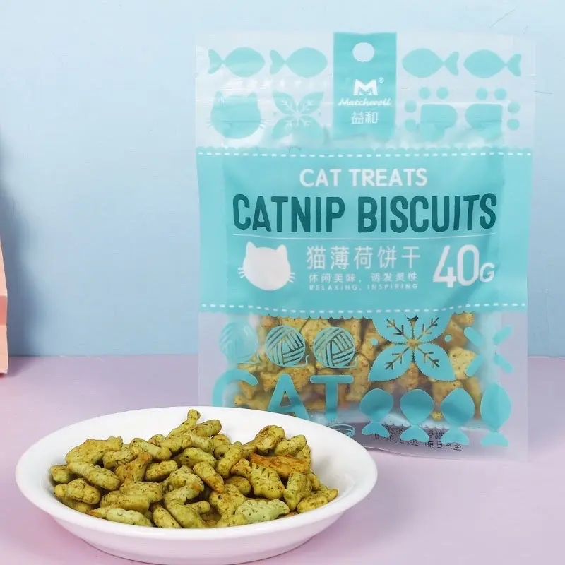 [ 40g ] Bánh Cá Catnip Biscuits Matchwell hảo hạng cho mèo