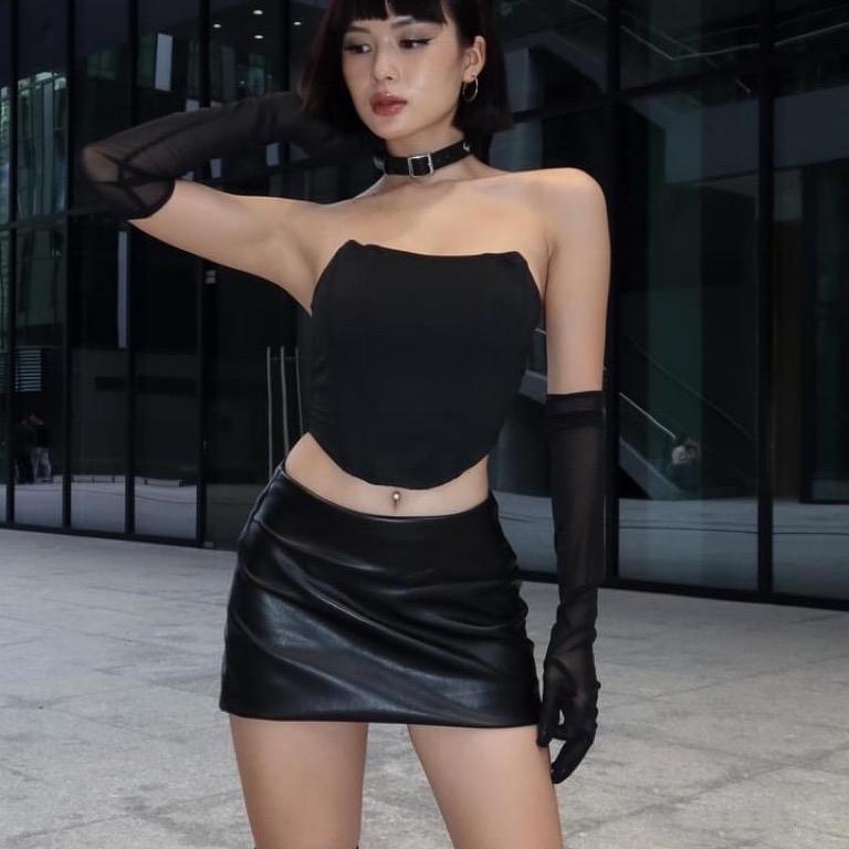 Áo Corset Cúp Ngực Tai Mèo Siêu Chất Top Nữ Freesize 4