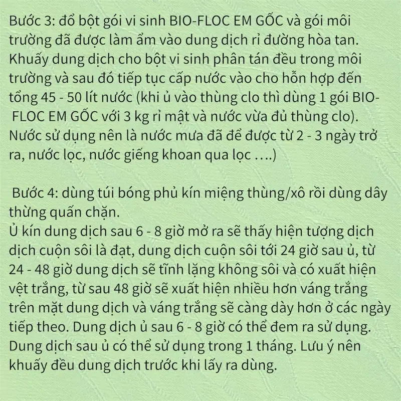 EM-Gốc: Vi sinh làm sạch nước và đáy ao nuôi tôm cá 3
