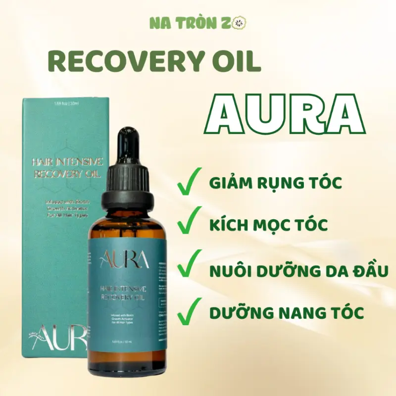 Dầu Ủ Tóc Phục Hồi AURA Giúp Giảm Rụng Tóc, Hỗ Trợ Mọc Tóc, Giúp Tóc Bóng Khỏe, Mềm Mượt