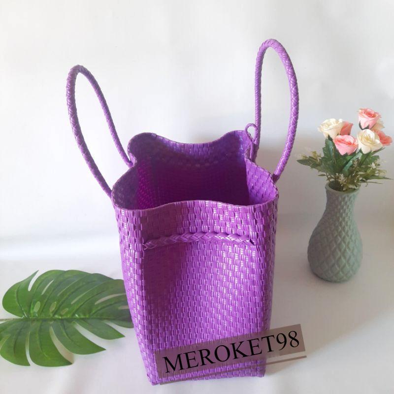 BEST SELLER Tas Wanita Anyaman Plastik Jali Pastel Series Premium Tas Anyaman Souvenir Belanja custom Anyam Plastik Jaly 3