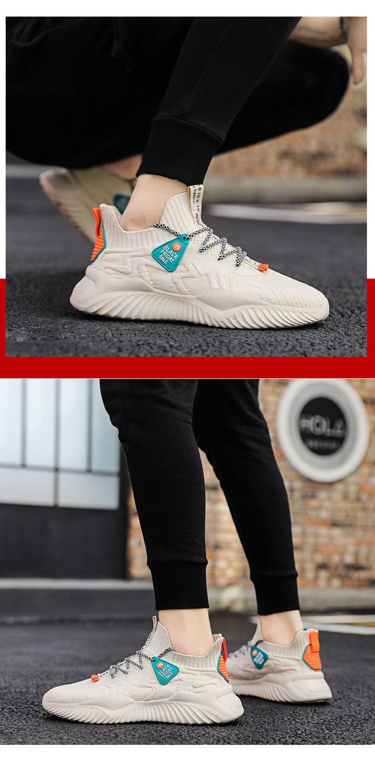 Product Introduction of Men's Shoes Summer Breathable Sneakers Korean Style Trendy Men's Casual Shoes Versatile Mesh Coconut Shoes Old Beijing Cloth Shoes 6