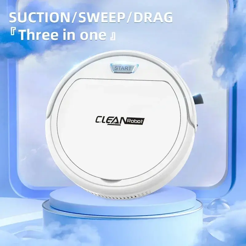 Robot Hút Bụi, Có Thể Sạc Lại USB, Quét Nhà, Hút Bụi, Lau Sàn, Quét Và Lau Bụi, Thích Hợp Cho Sàn Nhà, Tự Động, Với Chức Năng Quét Và Lau Ướt 2