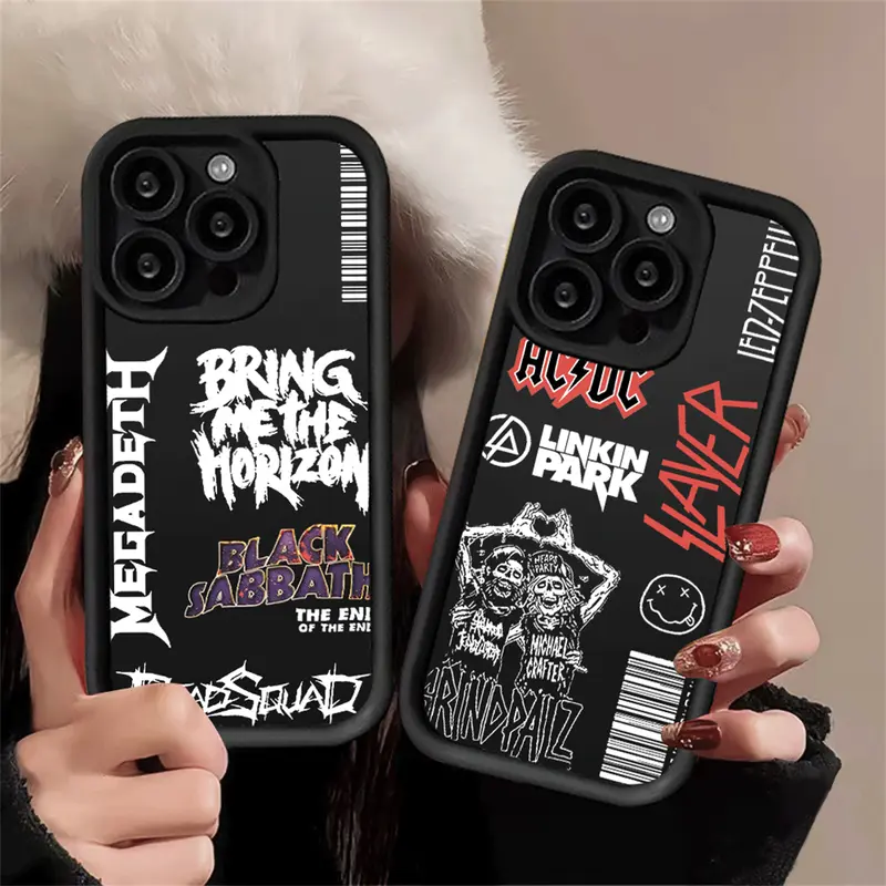 Casing Untuk hp Infinix Hot 50 Pro Plus Hot 50i Smart 9 Note 40 Pro GT 20 Pro Smart 8 Pro Hot 40 Pro Smart 8 5 6 7 Note 30 Hot 40i 30i 20S Note 12 Hot 12 11 9 10 Play SPARK 20C GO 2024 Cool Music Band illustration Soft Case 1