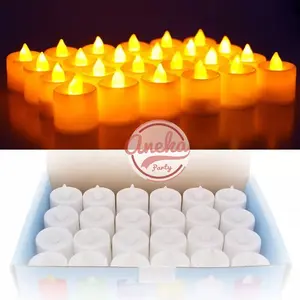 lilin led (1kotak 24pc) / Lilin Elektrik / Lilin Electric / Lilin baterai / Lilin Unik / lilin romantis warm white