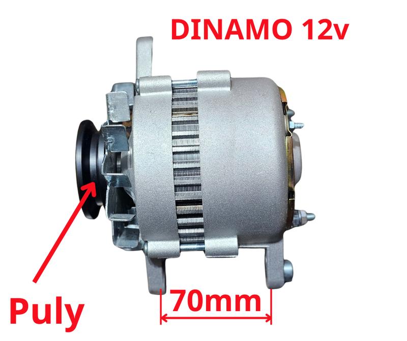  Máy phát điện  Dinamo tiết chế rời 12V  Kubota L1 L02 lõi đồng sạc mạnh 