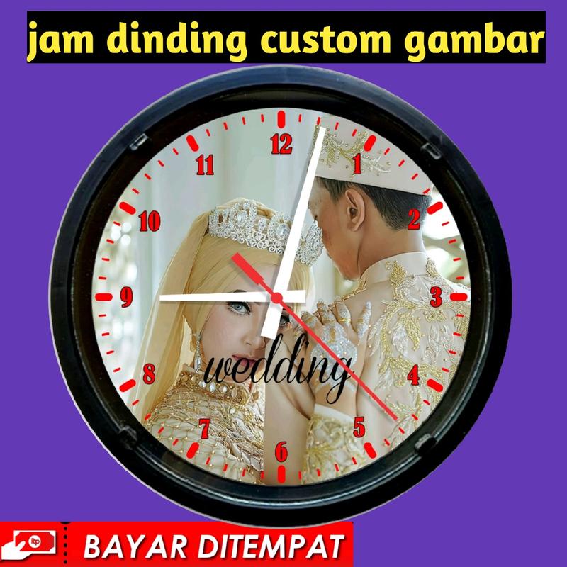 jam dinding custom gambar sendiri 5