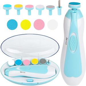 Baby Nail Trimmer, Electric Safe Baby Nail Clippers, Electric Baby Nail Trimmer, Baby Nail File Kit, Nail Polish Grooming Kit for Newborn Infant Toddler, Baby Essentials, Baby Stuff