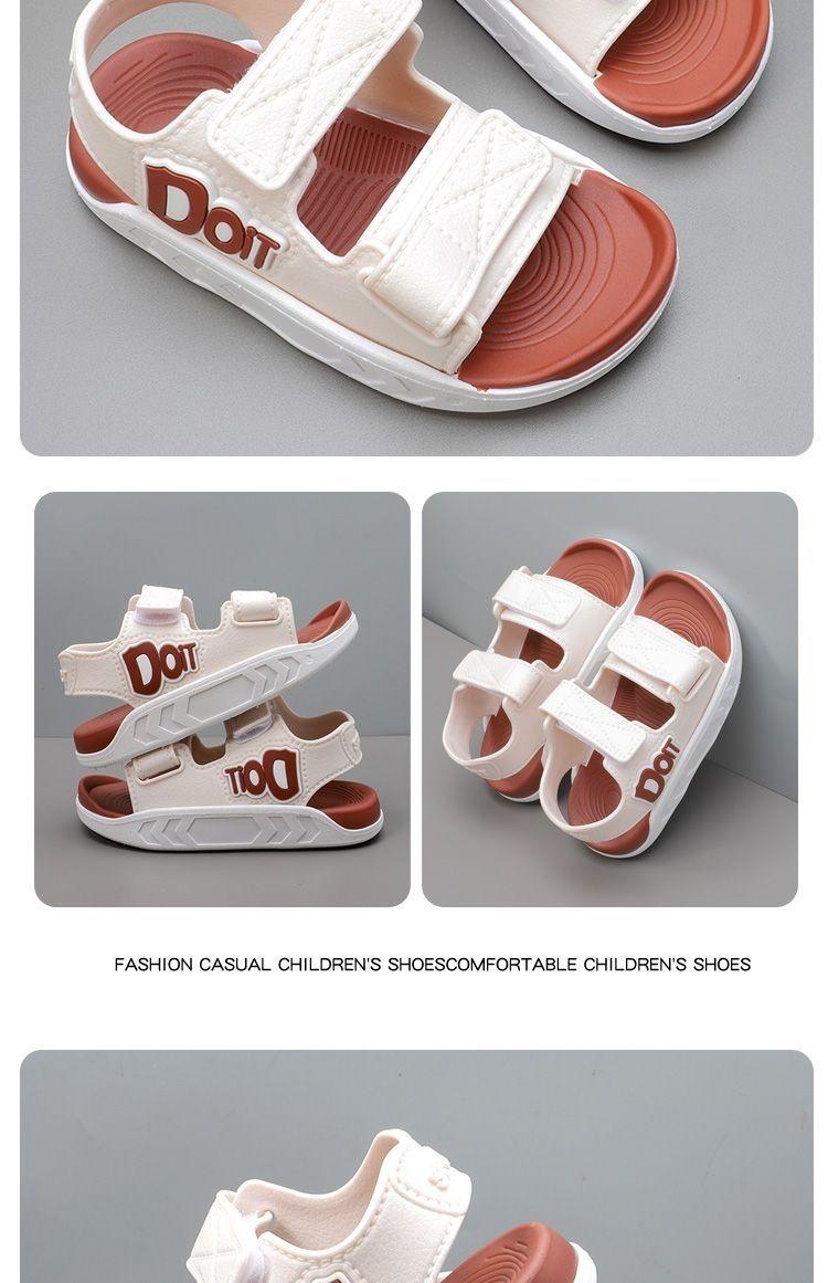 Product Introduction of Children's Sandals 2025 Summer Girls Casual Fashion Boys Baby Non-slip Soft Sole Korean Style Big Kids Beach Shoes 8