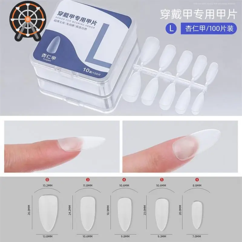 100pcs Ultra Thin, Fully Opaque False Nails for Nail Extension - Smooth and Flawlessbrae 4