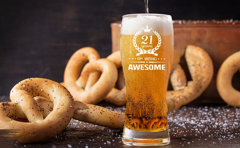 Product Introduction of Joymaking Personalised Pint Glass 15oz for Men's 50th Birthday Gifts 4