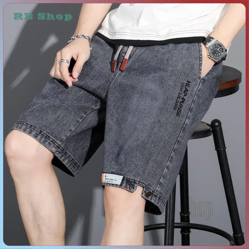 quần short jean nam Quần short denim nam, rộng rãi, hợp thời trang, giản dị, ngoài trời, Thương Hiệu Thời Trang , đẹp trai, đa năng