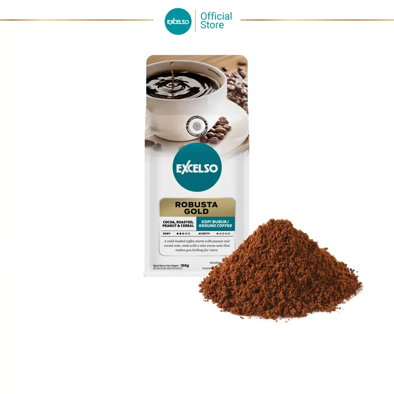 Excelso Kopi Robusta Gold Bubuk 100g 1