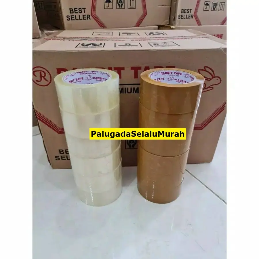LAKBAN 2 INCH x 100 YARD / LAKBAN 45mm 100YARD 2INCH / KUALITAS LAKBAN DAIMARU 1 SLOT 6 ROLL