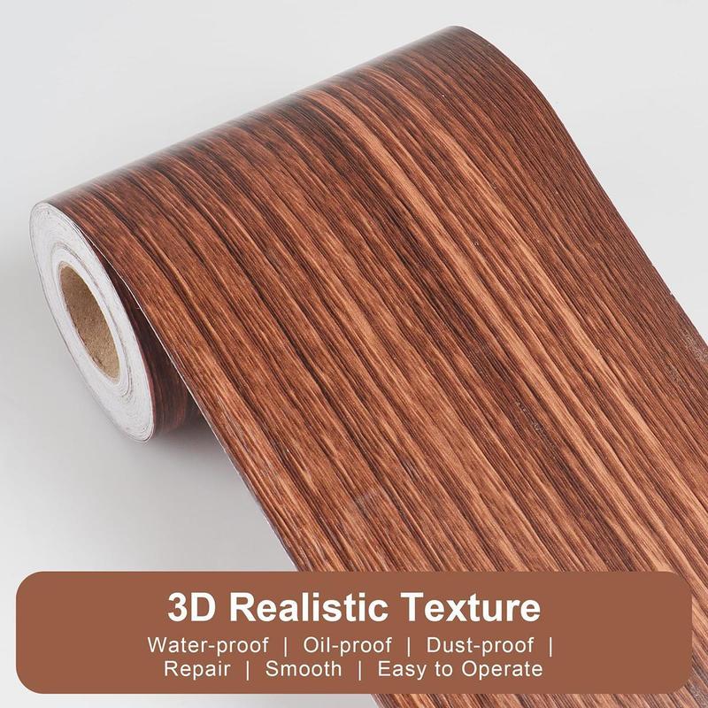 Product Introduction of Realistic Wood Grain Repair Duct Tape Furniture Renovation Adhesive Skirting Waist Line Floor Stickers Home Decor Improvement 22