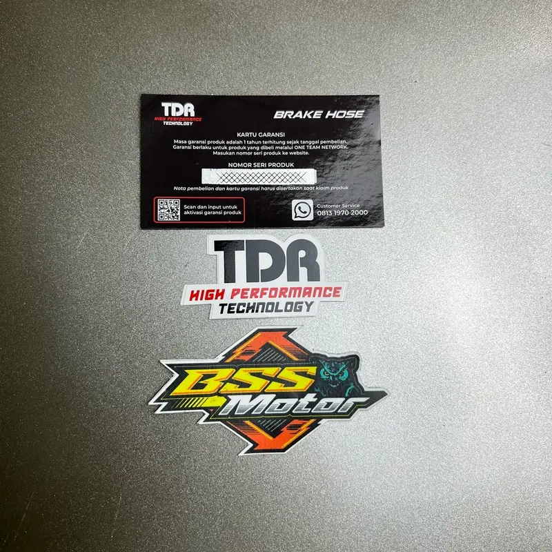 Selang rem Brake Hose Depan TDR Black Carbon Blue Red 35inch 89cm 7