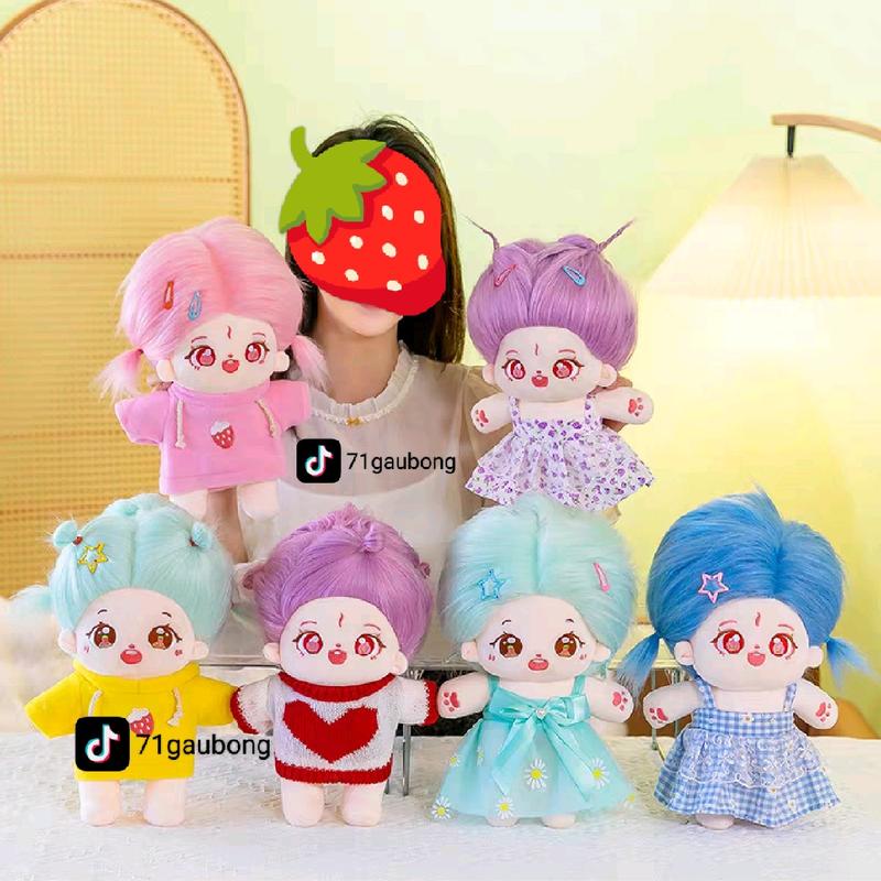 Gấu bông babyDoll, thú nhồi bông Doll Đồ Chơi Toy, gấu bông hình người nữ có tóc dài búp bê