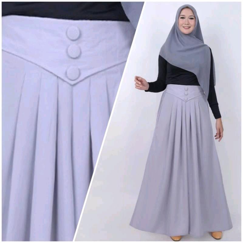 Azizah Kulot Celana Rok Jumbo Bahan Wolfis Premium 3