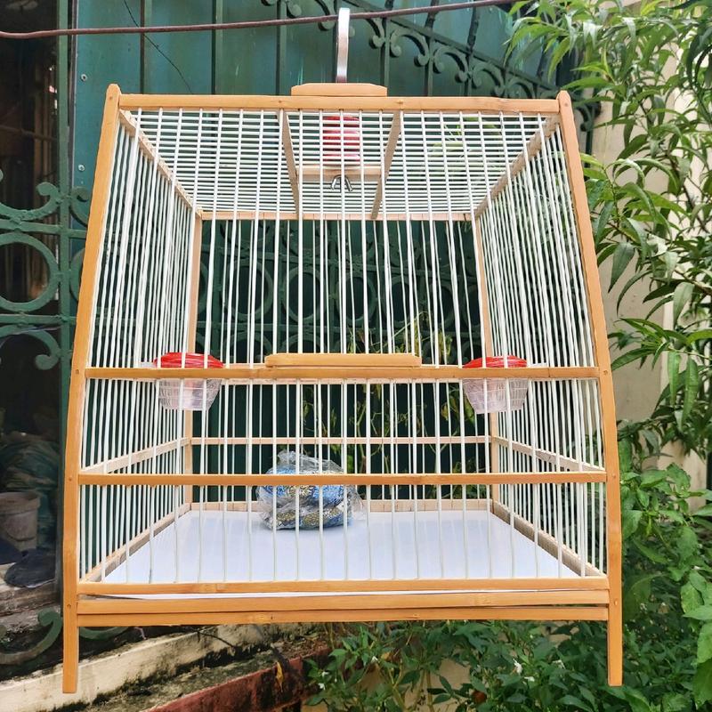 khung lồng thái đấu nan nhựa(nan cáp quang),lồng chào mào cao 40cm rộng 37cm tự lắp