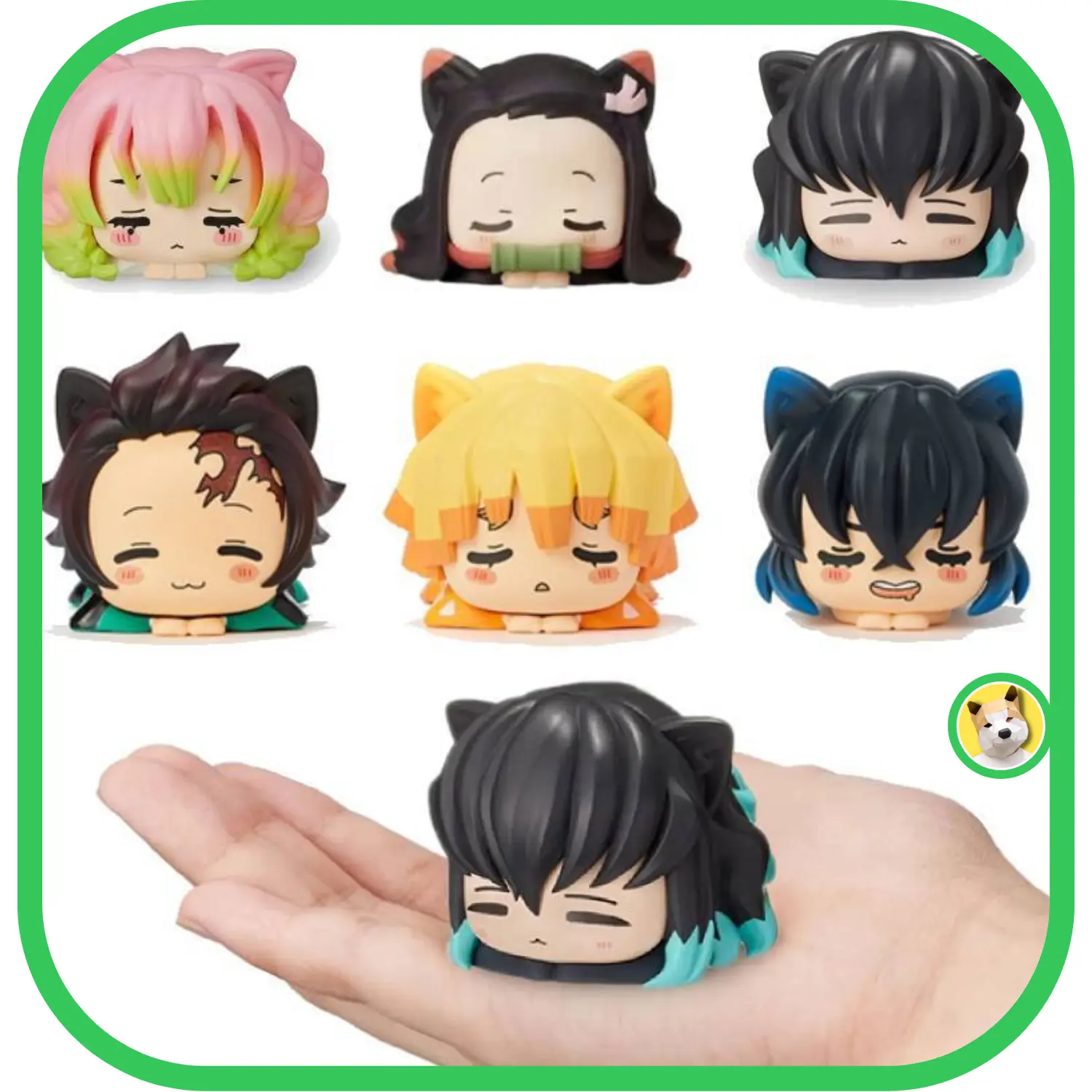 Mô hình Kimetsu No Yaiba mèo cute Thanh Gươm Diệt Quỷ Demon Slayer tiệm đồ chơi Beocaz Tanjiro Zenitsu Nezuko Inosuke Toy
