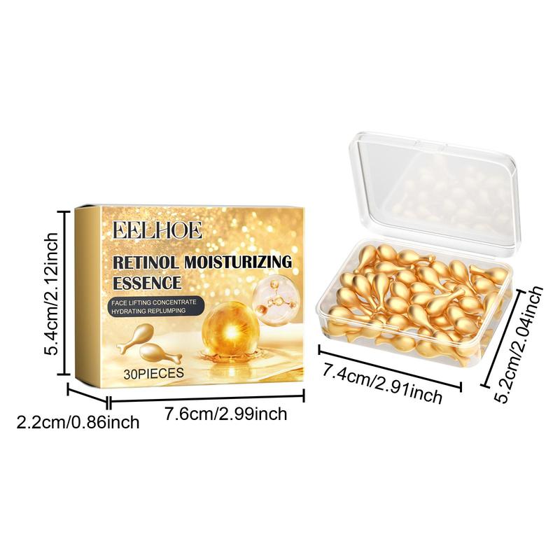 Retinol Face Capsule Serum, 1 Box/2 Boxes Moisturizing & Firming Facial Essence, Hydrating Facial Serum, Face Skin Product for Women & Men 1