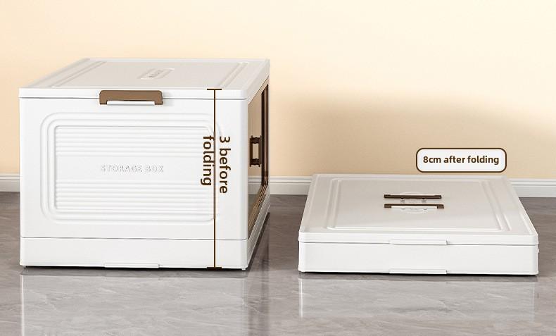 Product Introduction of Storage Cabinet Foldable Wholesale Children's Clothes Storage Cabinet Double Door Home Organizer Cabinet Household Bedroom Wardrobe Easy to Use, Convenient and Easy to Use box  leather 11