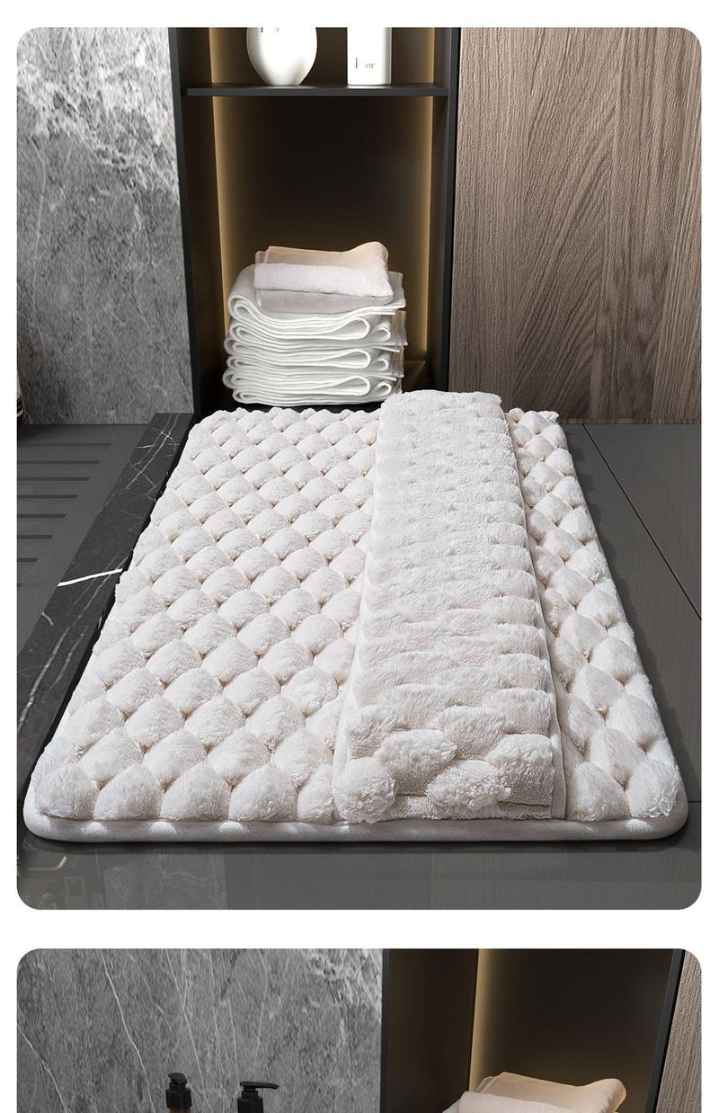 Product Introduction of Memory Foam Bathroom Mat Household Bathroom Absorbent Floor Mat Shower By Floor Mat Quick-Drying Bathroom By Mat diatomite lantai  kamar licin anti mandi 10