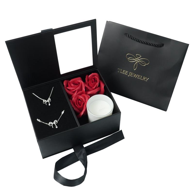 Set quà tặng trang sức dây chuyền, lắc tay bạc TLEE JEWELRY SQ002